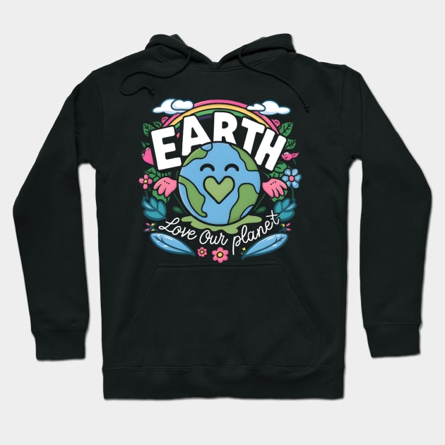 "Embrace Our World: Earth's Loving Care" Hoodie by WEARWORLD